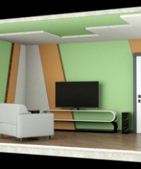 Polyester insulation nonwoven panel