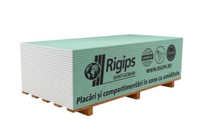 Rigips RBI 12.5 mm &#8211; Moisture Resistant Plasterboard